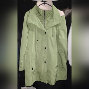 Coldwater Creek Light Green Trench Coat